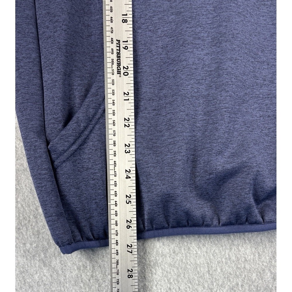 Huk Fishing Hoodie Heather Blue Performance Fleece Pullover Sweatshirt Outdoor S - Picture 11 of 12